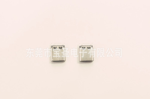 USB-TYPE C母座 3.1 夹板式16P