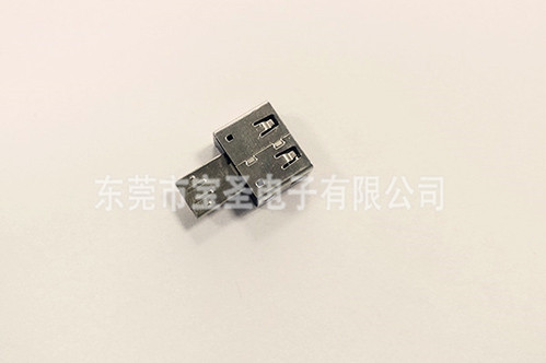 USB-MICRO公+A母转讨论带护套 短体